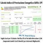 Calcolo indice prestazione energetica EPi gratis detrazioni fiscali 55