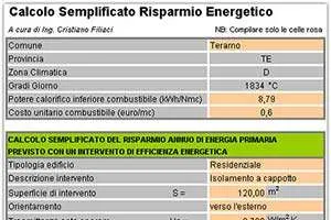 Calcolo Risparmio Energetico Cappotto Termico, Sostituzione Infissi, Installazione Pannelli Solari: Foglio Excel Gratuito