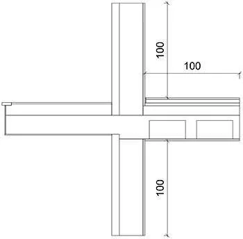 Sezione ponte termico balcone UNI 10211 parte 1