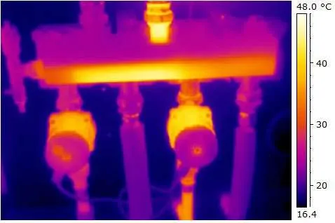 Termografia-collettore-pavimento-radiante
