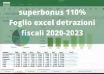 Superbonus 110%, Nuovo Foglio Excel per Calcolare le Detrazioni Fiscali 2020-2021 Superbonus 110%, Nuovo Foglio Excel per Calcolare le Detrazioni Fiscali 2020-2021