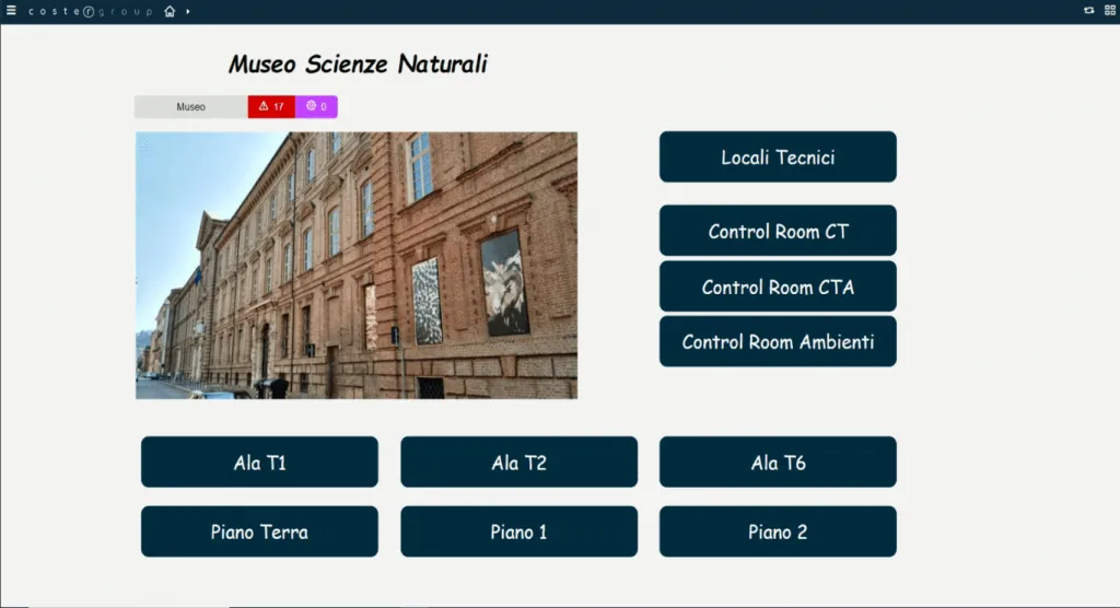 BACS Schermata ingresso piattaforma