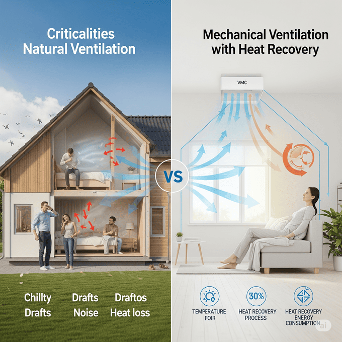 Ventilazione naturale vs ventilazione meccanica controllata