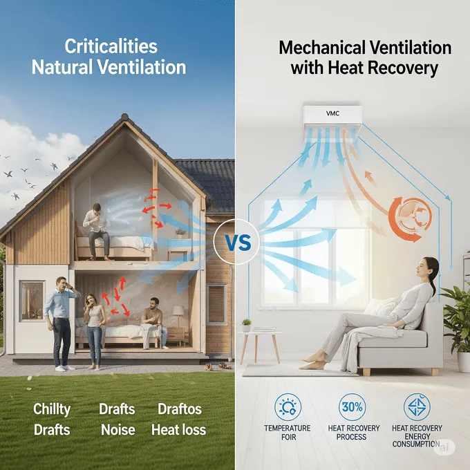 Ventilazione naturale vs ventilazione meccanica controllata