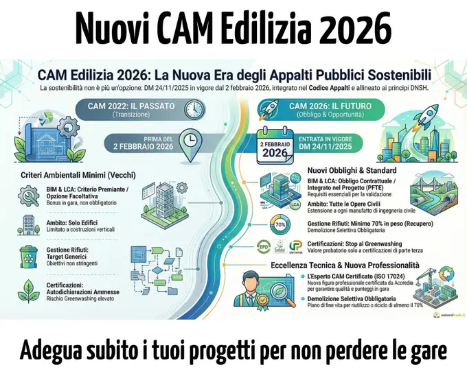 Nuovi CAM edilizia obblighi 2026